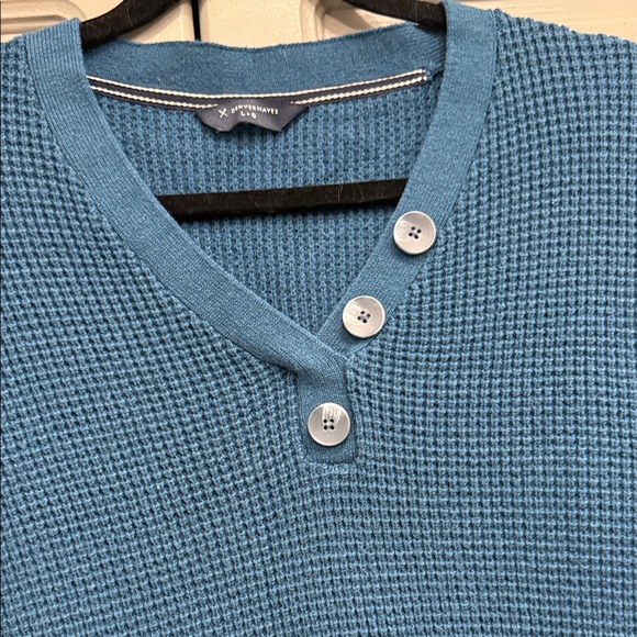 Denver Hayes Teal Buttoned Cardigan - Picture 3 of 10